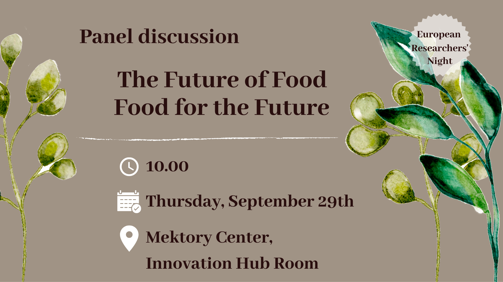 Panel Discussion – Future Of Food, Food For The Future - French 