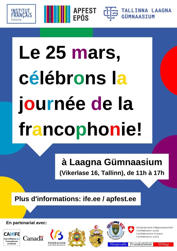 Journée de la Francophonie le 25 mars